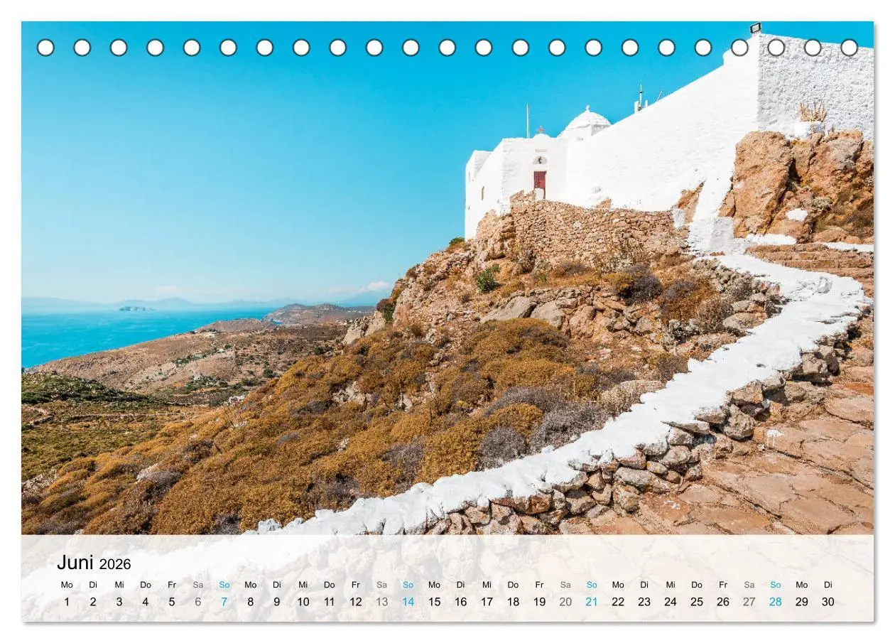 Bild: 9783457607008 | Patmos - Die heilige Insel (Tischkalender 2026 DIN A5 quer),...