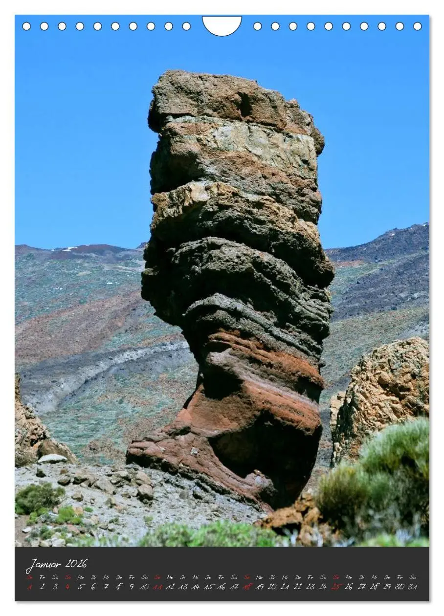 Bild: 9783516487008 | TENERIFFA (Wandkalender 2026 DIN A4 hoch), CALVENDO Monatskalender