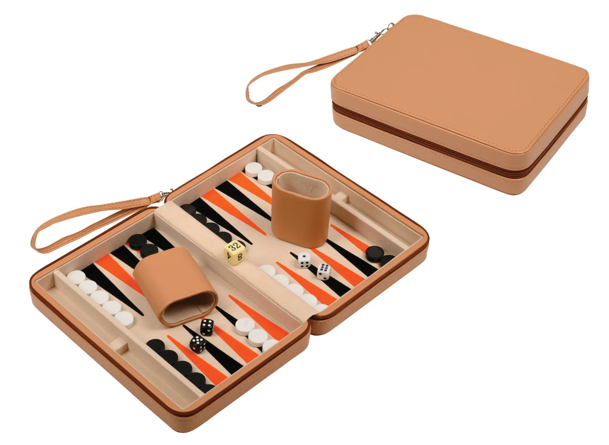 Cover: 4014156017108 | Philos 1710 - Backgammon Leros, Reise, Kunstleder, magnetisch, mit...