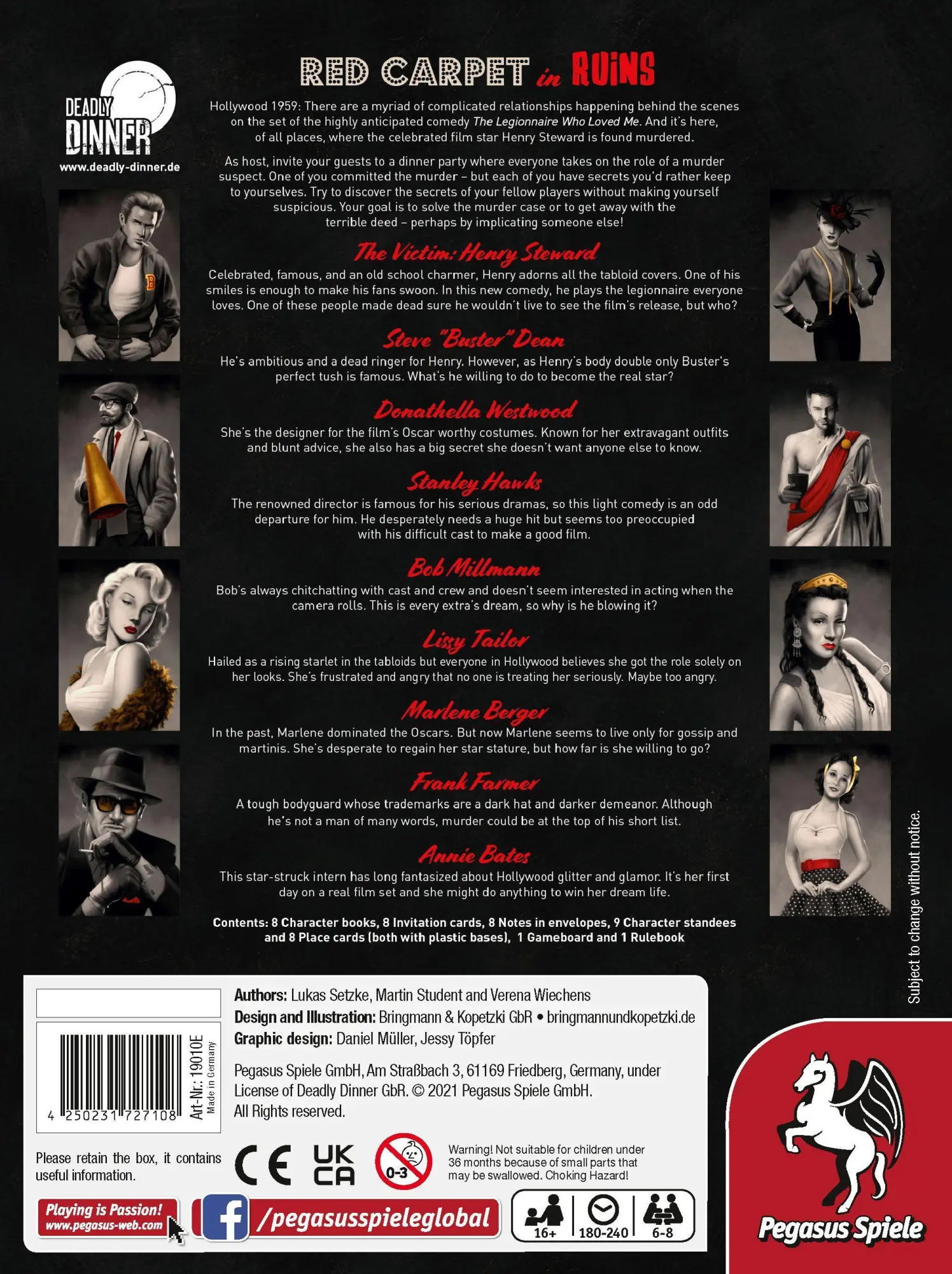 Bild: 4250231727108 | Deadly Dinner - Red Carpet in Ruins (English Edition) | Lukas Setzke
