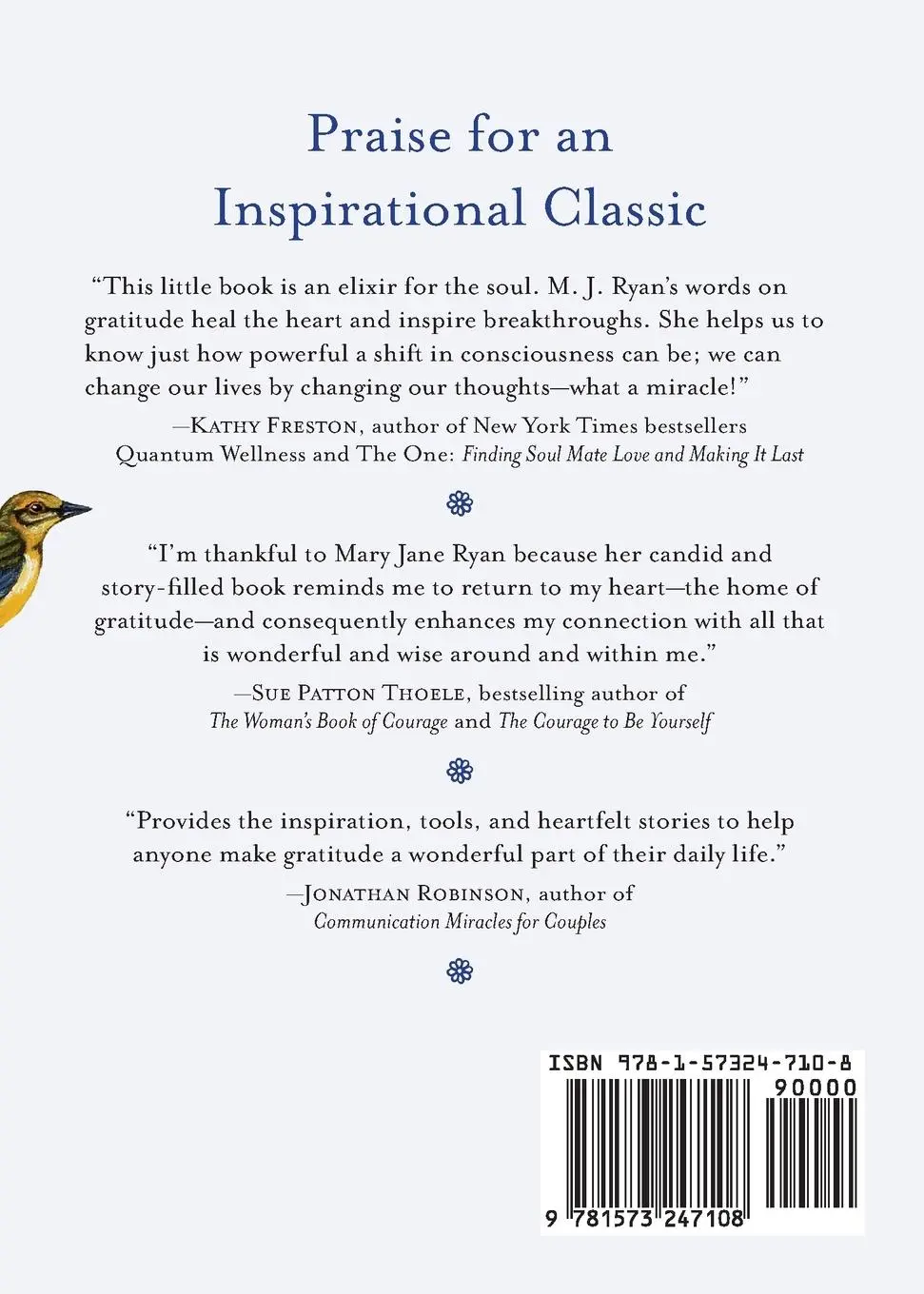 Rückseite: 9781573247108 | Attitudes of Gratitude | M J Ryan | Taschenbuch | Englisch | 2017