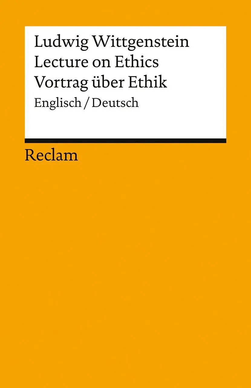 Cover: 9783150147108 | Lecture on Ethics / Vortrag über Ethik. Englisch/Deutsch | Taschenbuch