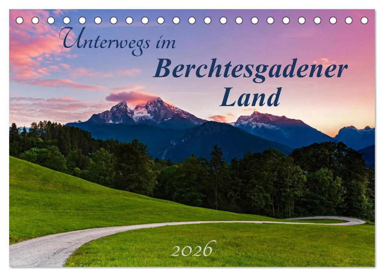 Cover: 9783457907108 | Unterwegs im Berchtesgadener Land 2026 (Tischkalender 2026 DIN A5...