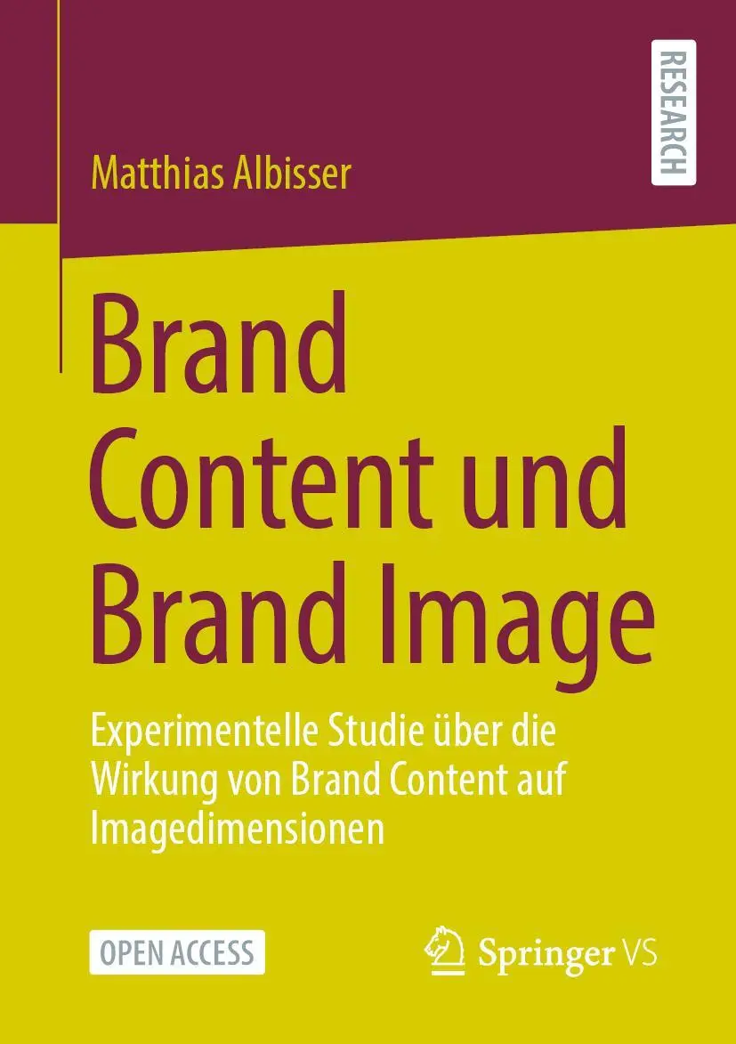 Cover: 9783658357108 | Brand Content und Brand Image | Matthias Albisser | Taschenbuch | xxv
