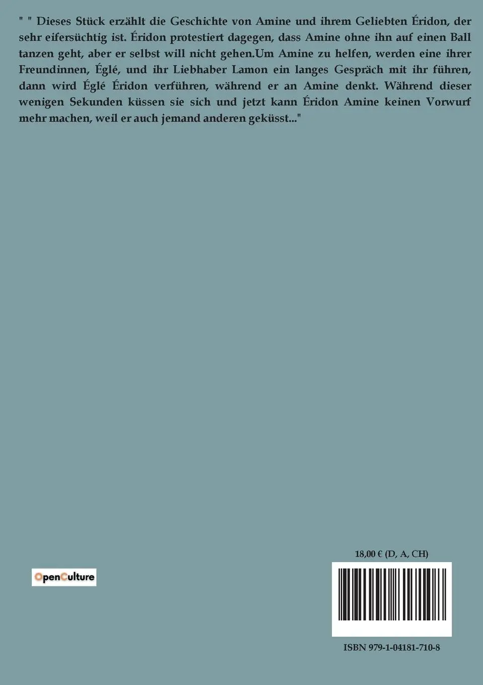 Rückseite: 9791041817108 | Die Laune des Verliebten | Wolfgang Johann von Goethe | Taschenbuch