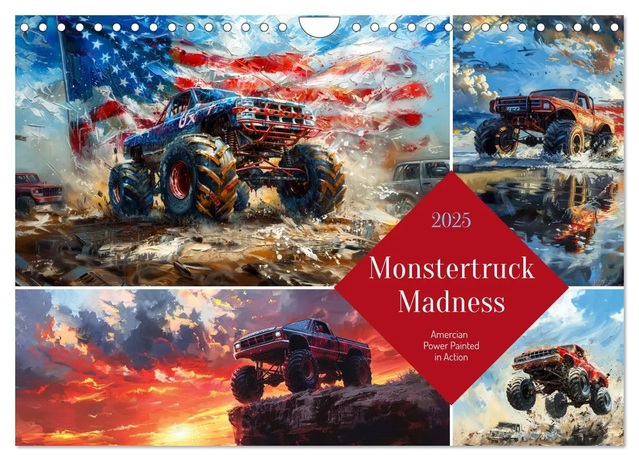 Cover: 9781325977208 | Monstertruck Madness (Wall Calendar 2025 DIN A4 landscape),...
