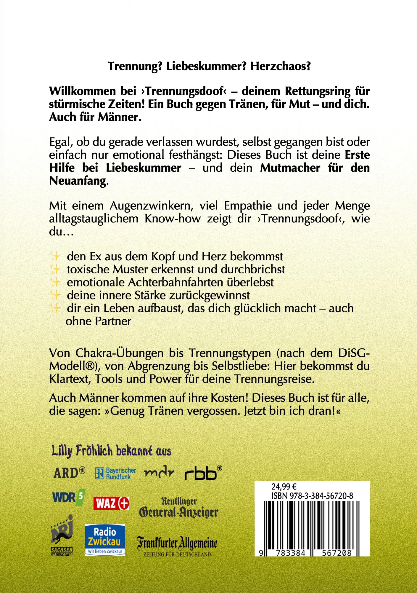 Rückseite: 9783384567208 | Trennungsdoof ist dein Ratgeber bei Liebeskummer &amp; Neuanfang - mit...