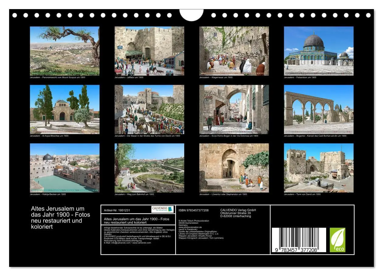 Bild: 9783457377208 | Altes Jerusalem um das Jahr 1900 - Fotos neu restauriert und...