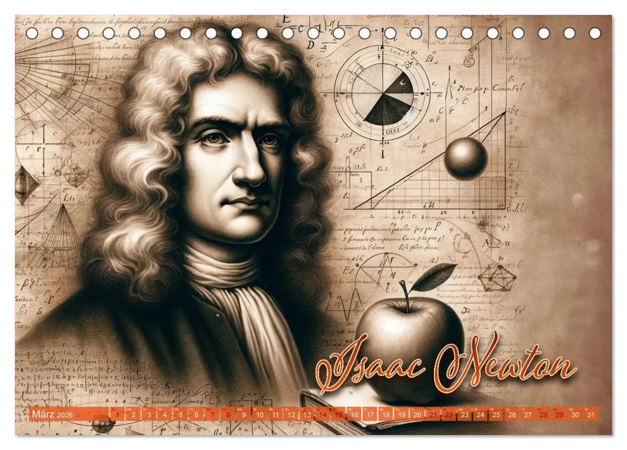 Bild: 9783457447208 | Genies der Geschichte - Ein KI Kalender (Tischkalender 2026 DIN A5...