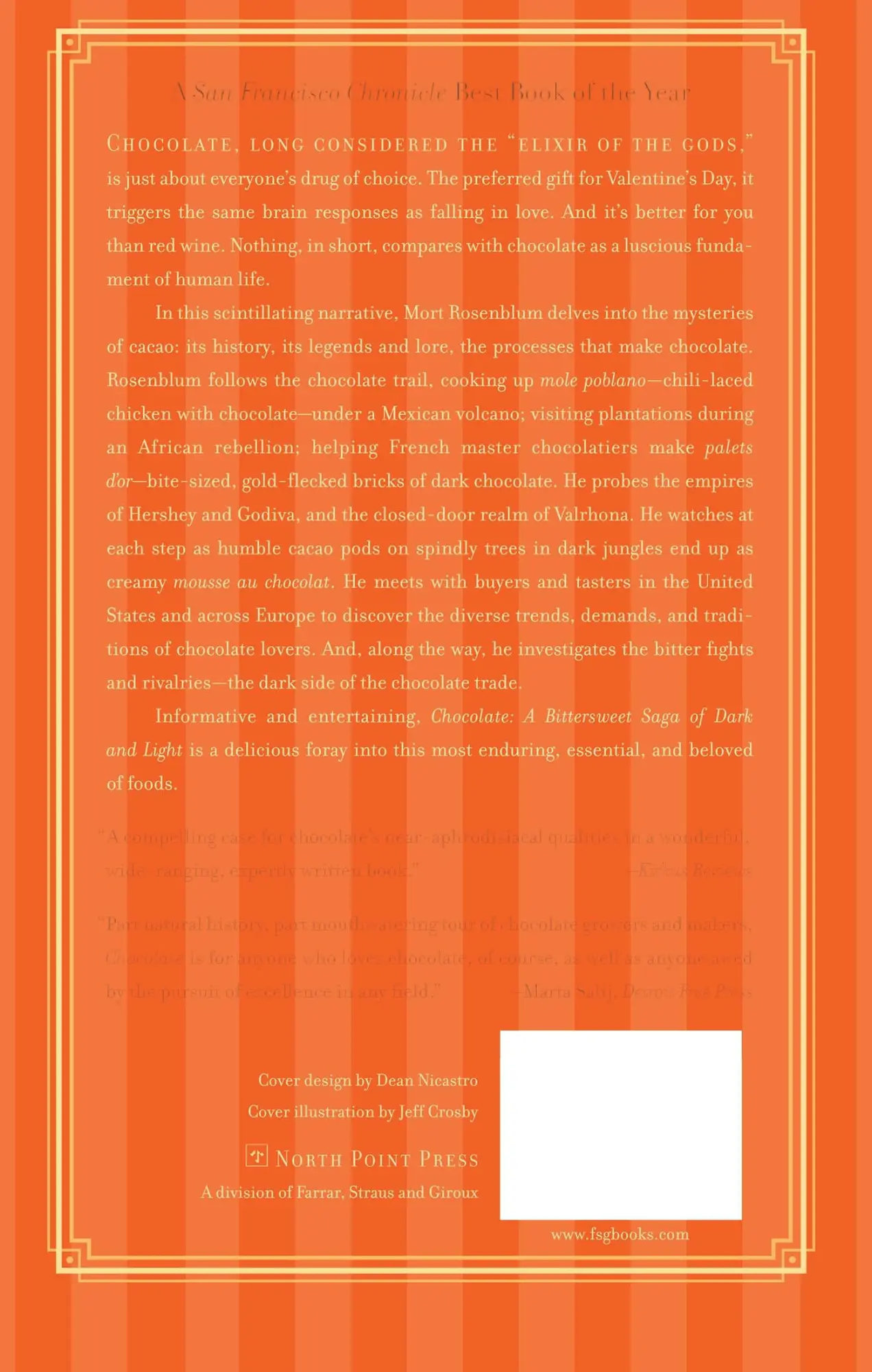 Rückseite: 9780865477308 | Chocolate | Mort Rosenblum | Taschenbuch | Kartoniert / Broschiert