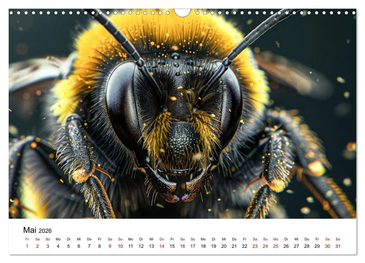 Bild: 9783457437308 | Insekten hautnah (Wandkalender 2026 DIN A3 quer), CALVENDO...