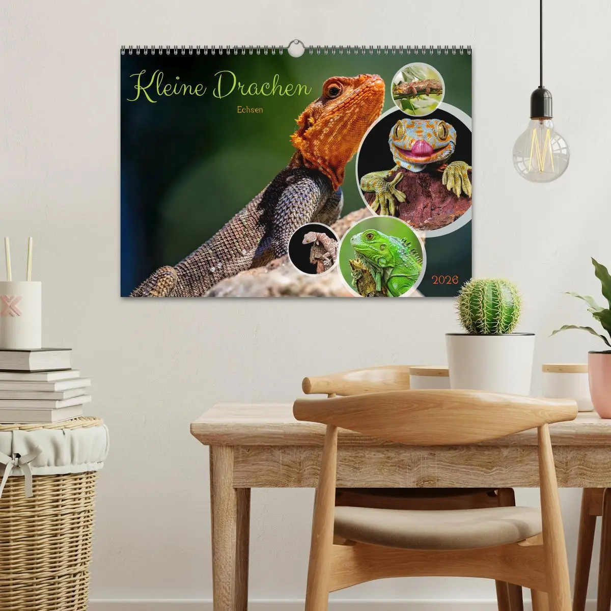 Bild: 9783457507308 | Kleine Drachen - Echsen (Wandkalender 2026 DIN A3 quer), CALVENDO...