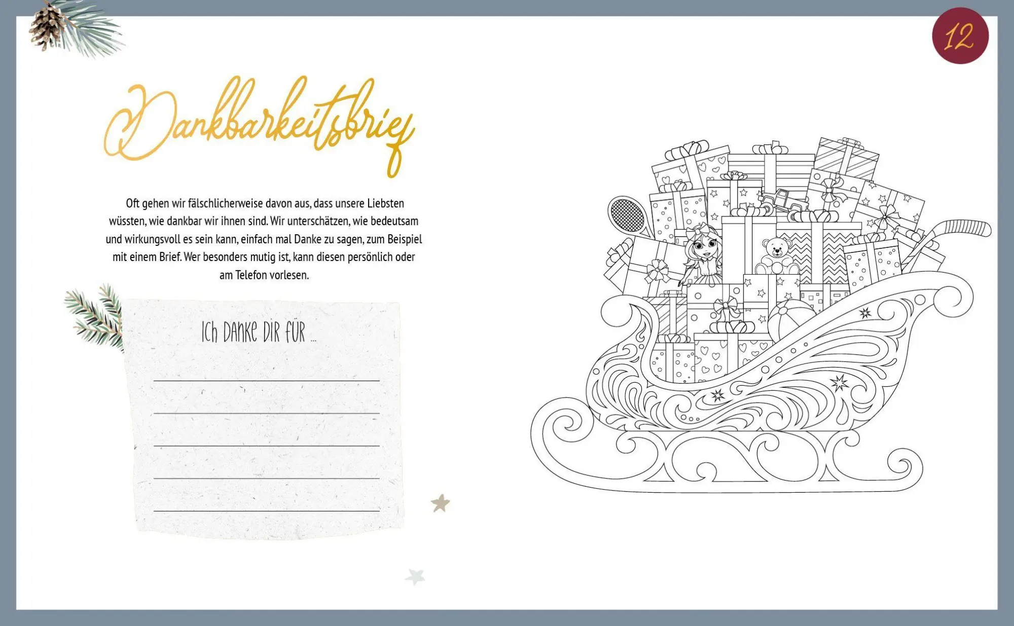Bild: 9783745907308 | Mein Adventskalender-Buch zum Ausmalen: Colorful Christmas | Buch