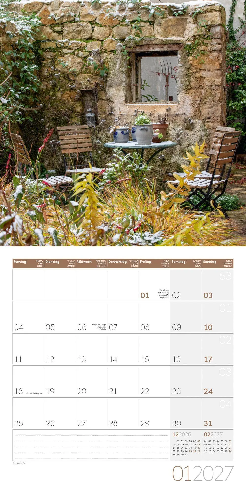Bild: 9783838447308 | In meinem Garten Kalender 2027 - 30x30 - Art12 | GmbH | Kalender