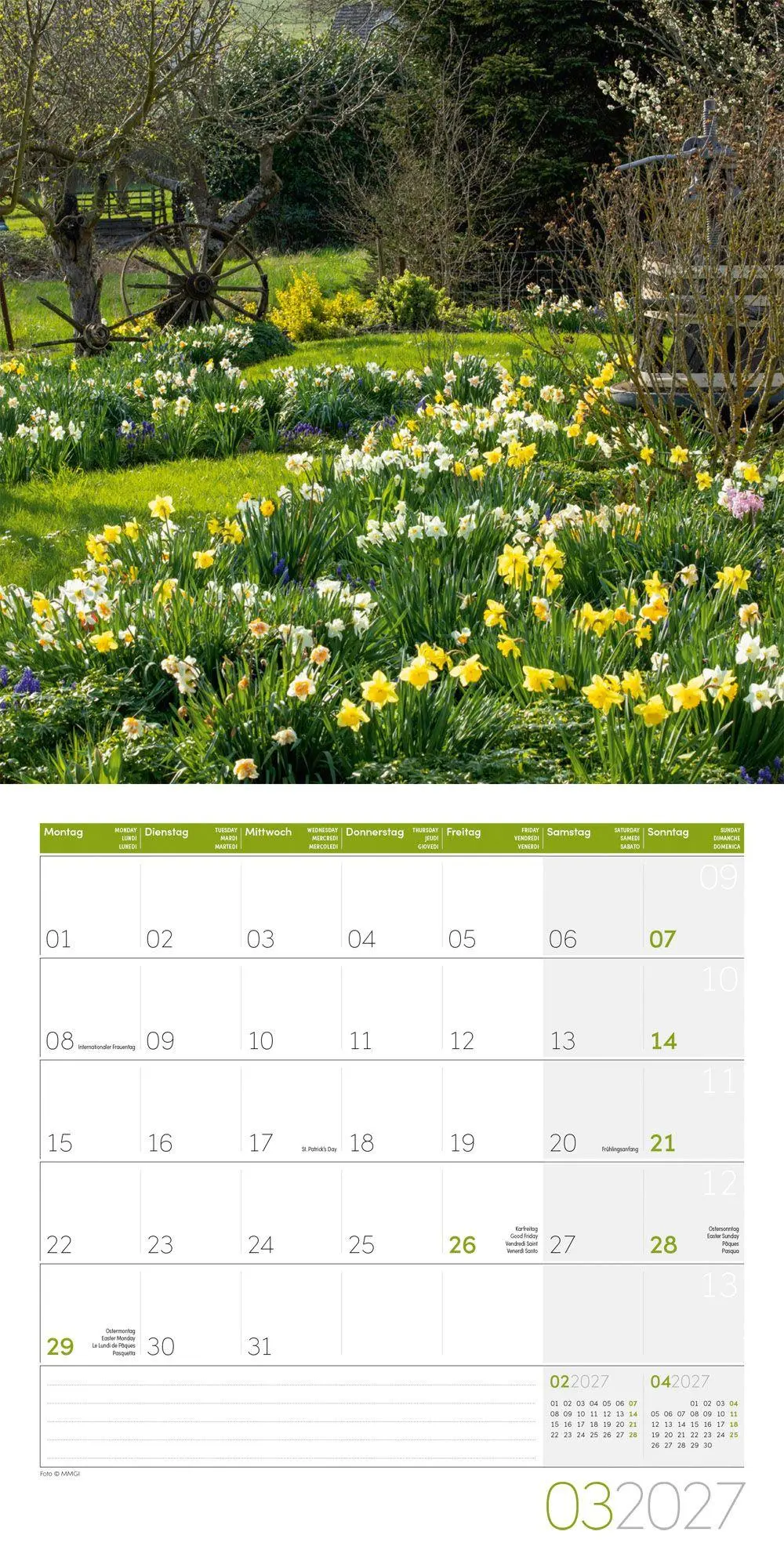 Bild: 9783838447308 | In meinem Garten Kalender 2027 - 30x30 - Art12 | GmbH | Kalender