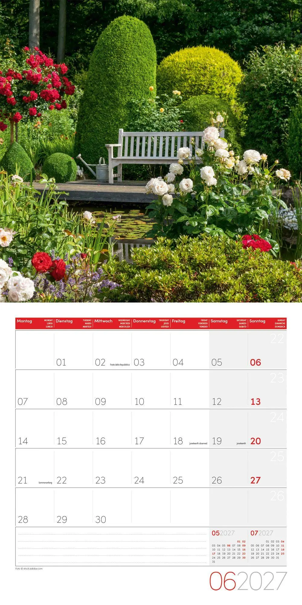 Bild: 9783838447308 | In meinem Garten Kalender 2027 - 30x30 - Art12 | GmbH | Kalender