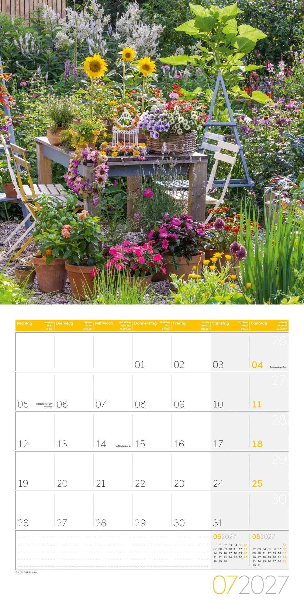 Bild: 9783838447308 | In meinem Garten Kalender 2027 - 30x30 - Art12 | GmbH | Kalender