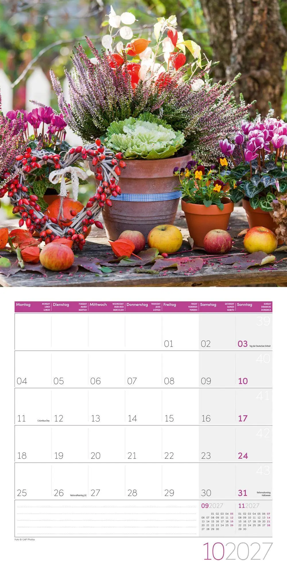 Bild: 9783838447308 | In meinem Garten Kalender 2027 - 30x30 - Art12 | GmbH | Kalender