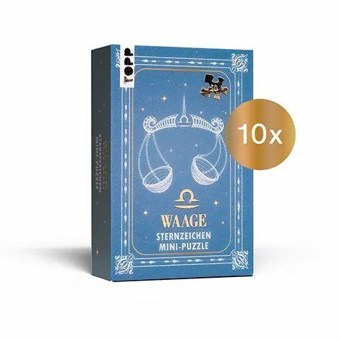 Cover: 4007742187408 | Nachfüllset: Sternzeichen Mini-Puzzle Waage 10 St. | Frechverlag