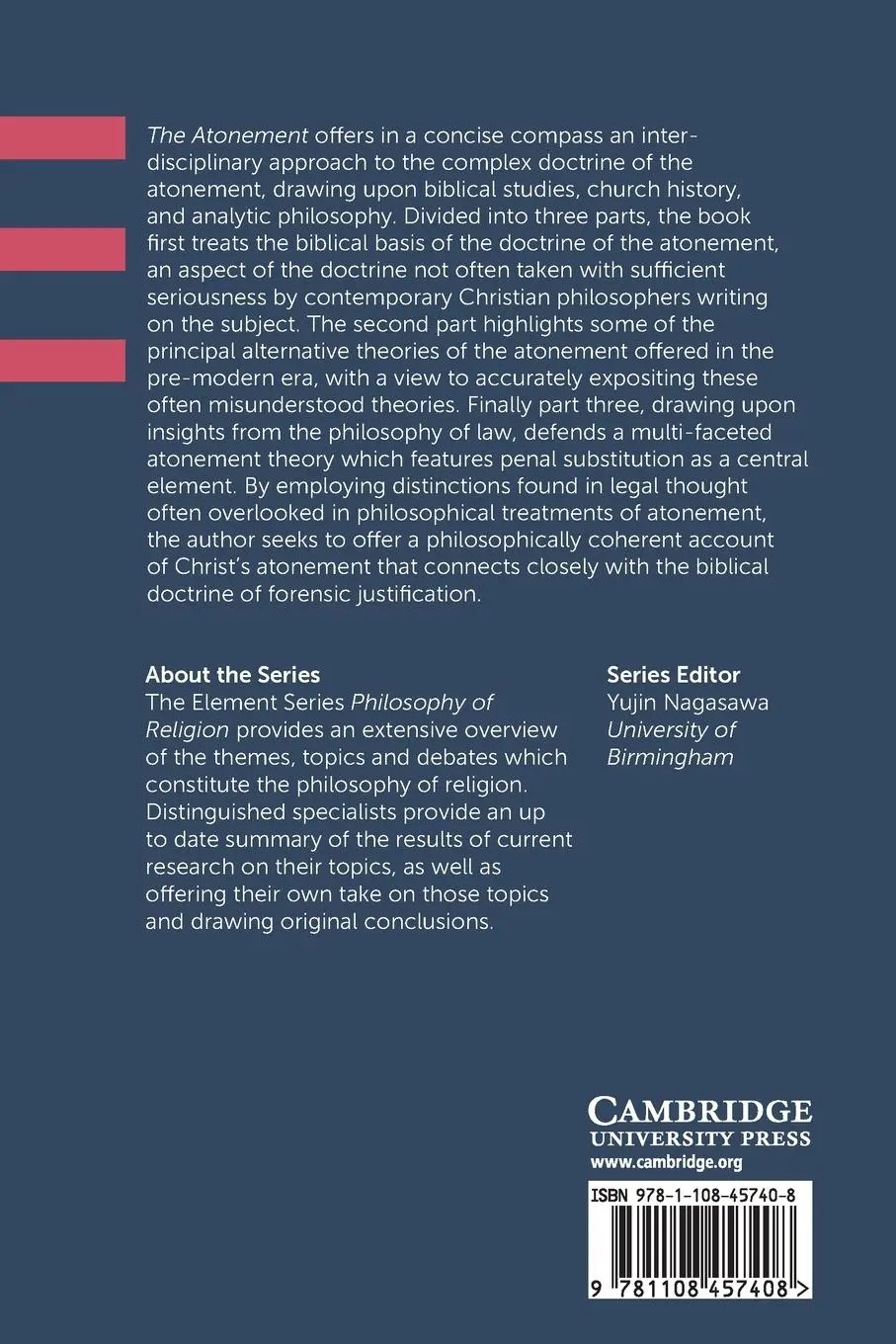 Rückseite: 9781108457408 | The Atonement | William Lane Craig | Taschenbuch | Englisch | 2018