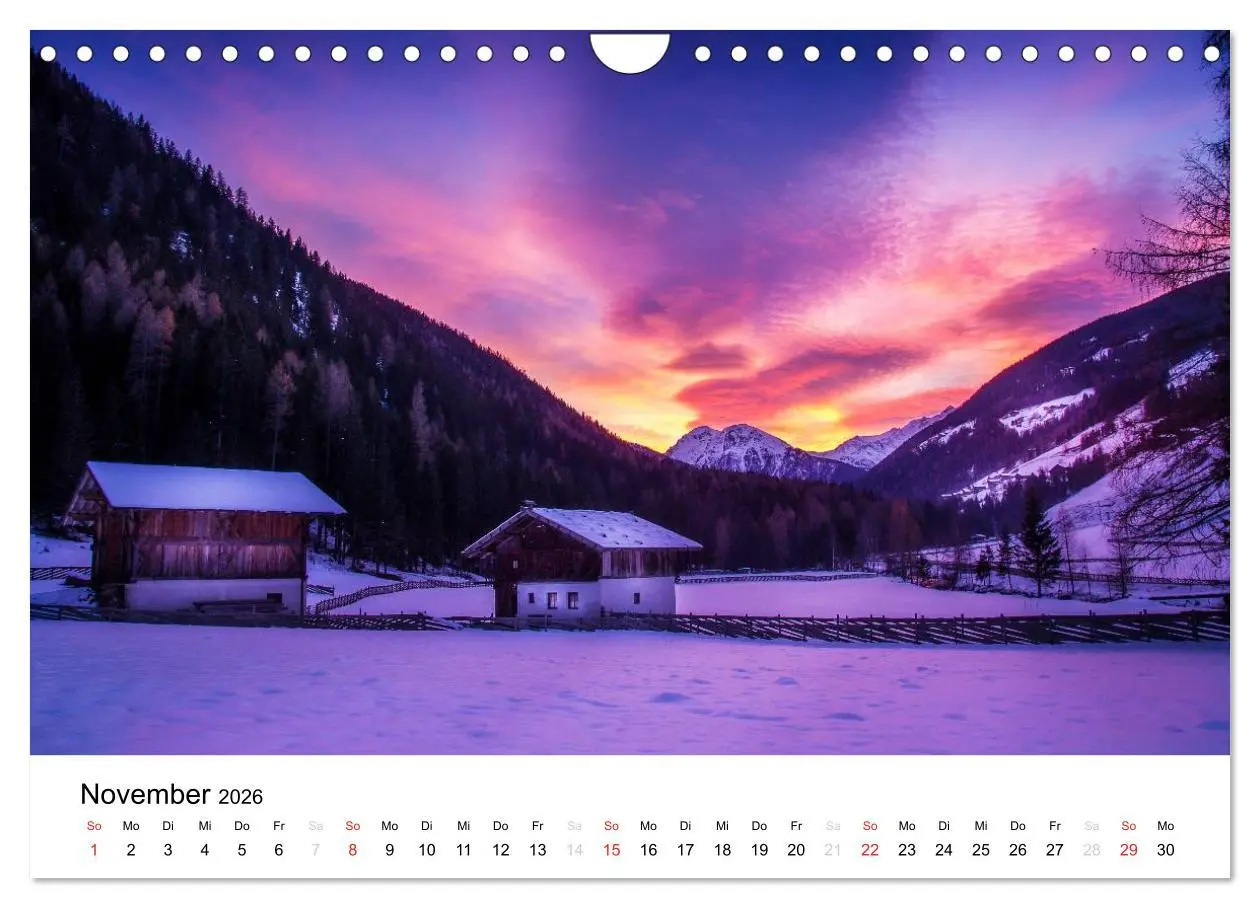 Bild: 9783516067408 | Bergbauernhöfe im Ultental (Wandkalender 2026 DIN A4 quer),...