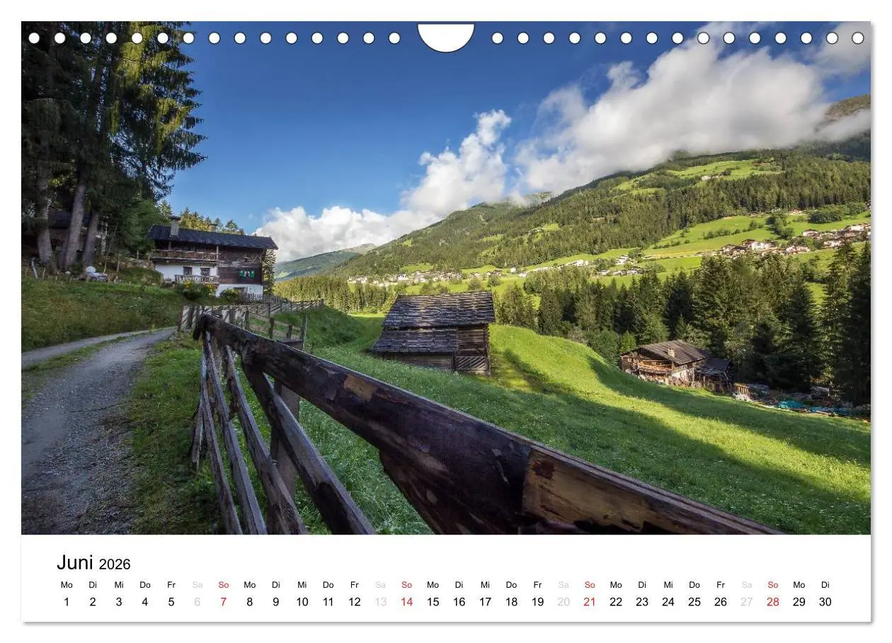 Bild: 9783516067408 | Bergbauernhöfe im Ultental (Wandkalender 2026 DIN A4 quer),...