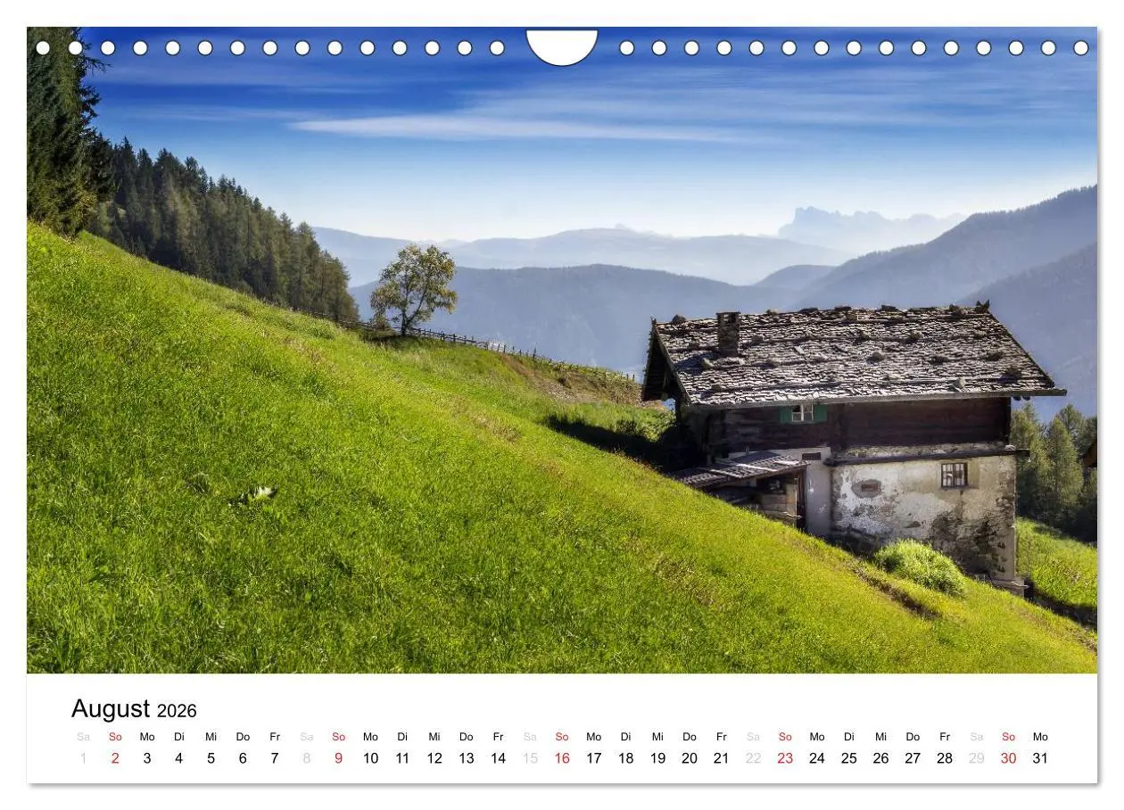 Bild: 9783516067408 | Bergbauernhöfe im Ultental (Wandkalender 2026 DIN A4 quer),...
