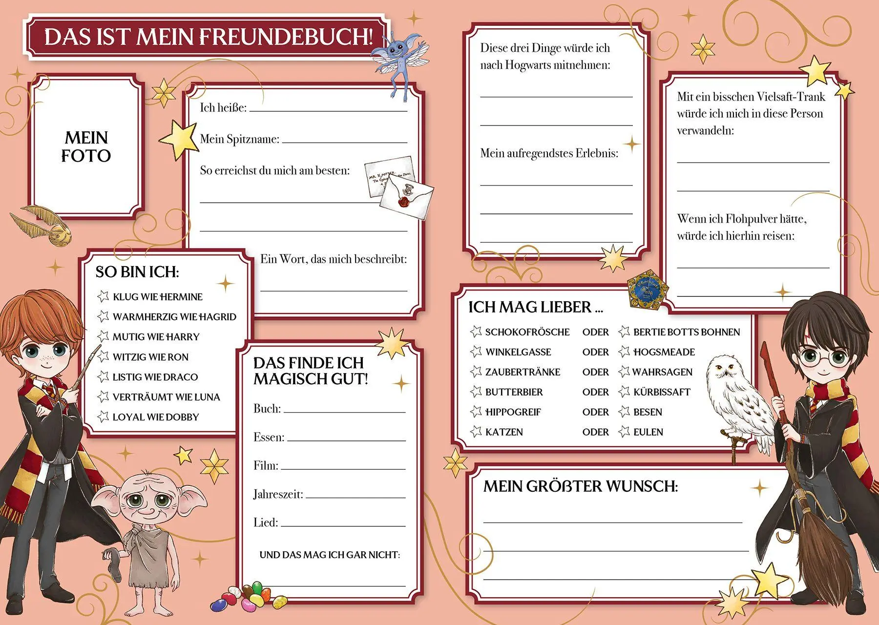 Bild: 9783833247408 | Harry Potter: Meine Freunde | Freundebuch | Panini | Buch | 64 S.