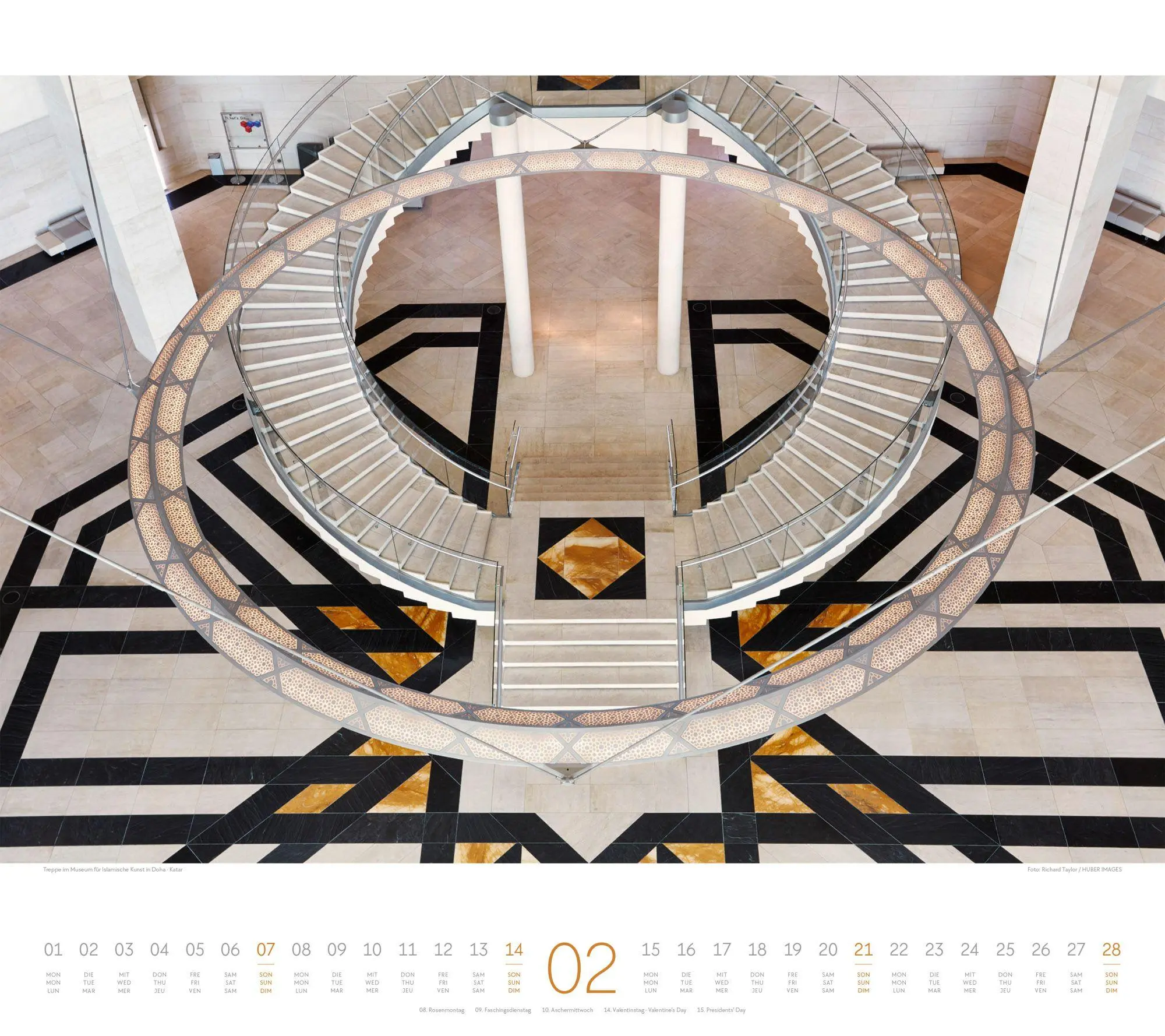 Bild: 9783838437408 | Treppen Kalender 2027 | Ackermann Kunstverlag GmbH | Kalender | 14 S.