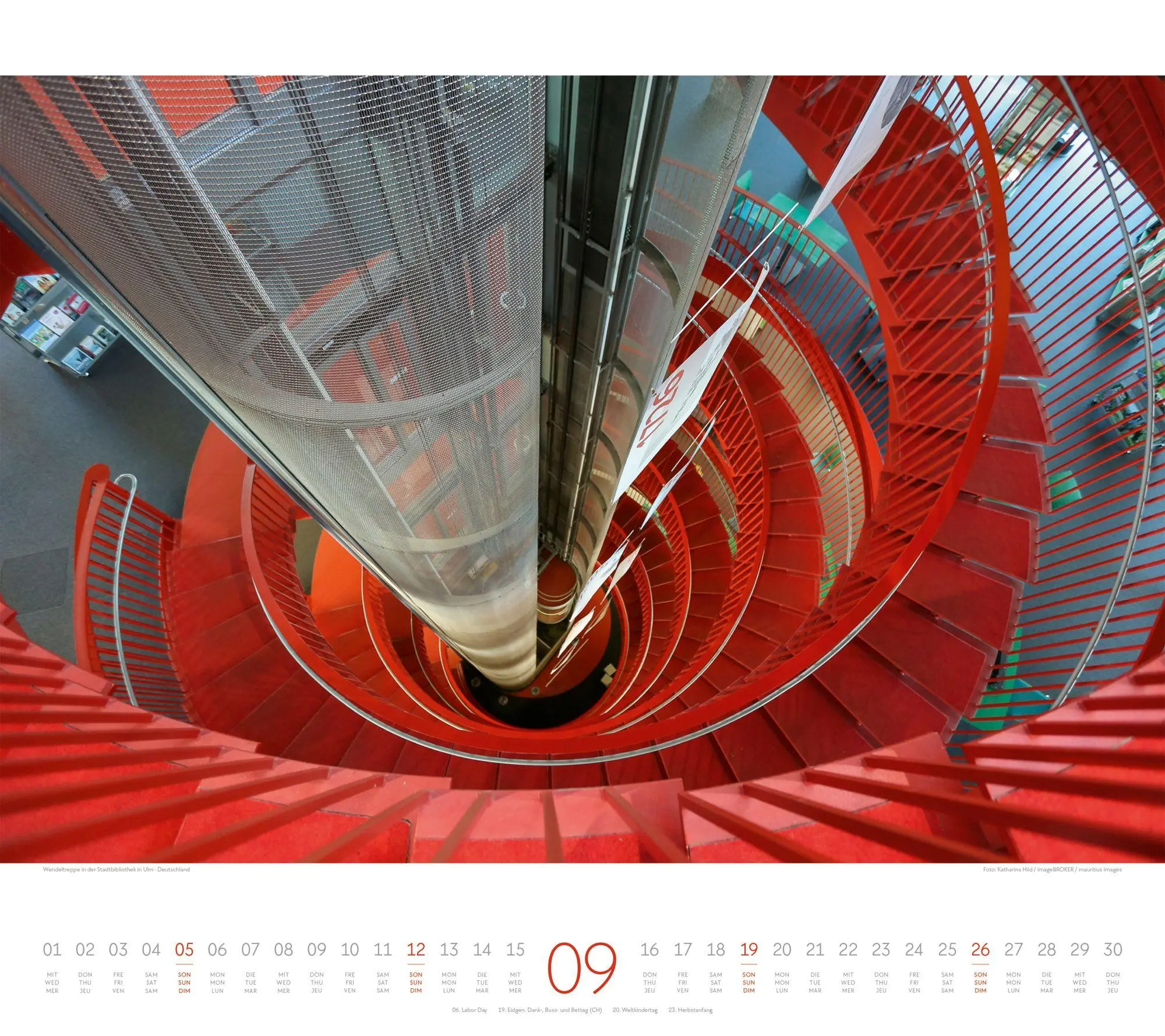 Bild: 9783838437408 | Treppen Kalender 2027 | Ackermann Kunstverlag GmbH | Kalender | 14 S.