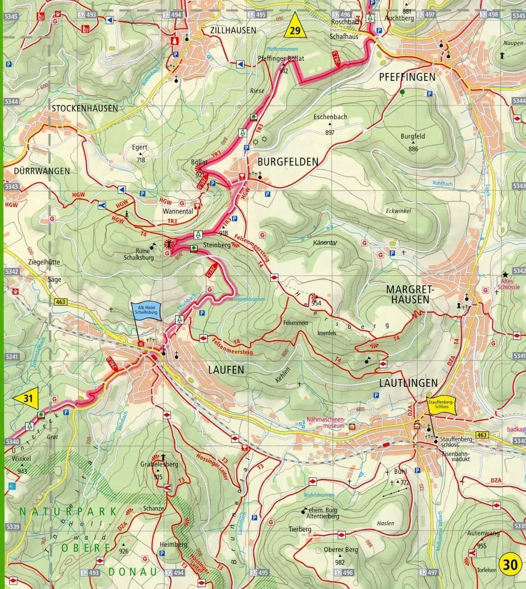 Bild: 9783899207408 | Wanderkarte Albsteig (HW1), Schwäbische Alb-Nordrandweg, Donauwörth...