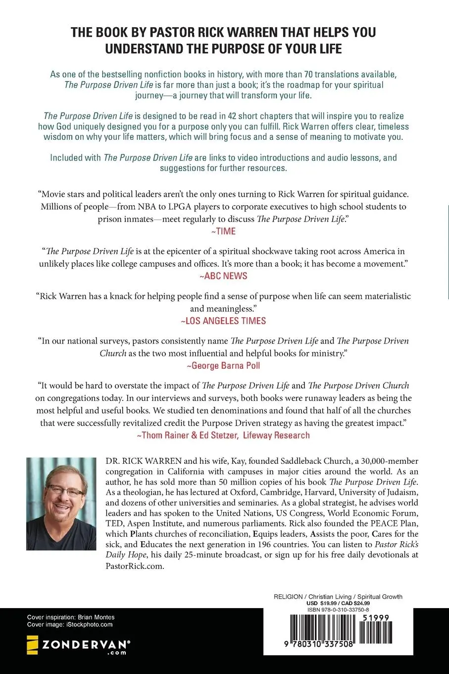 Rückseite: 9780310337508 | The Purpose Driven Life | What on Earth Am I Here For? | Rick Warren
