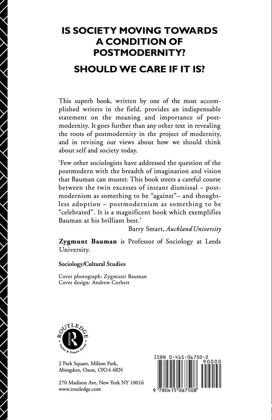 Rückseite: 9780415067508 | Intimations of Postmodernity | Zygmunt Bauman | Taschenbuch | Englisch