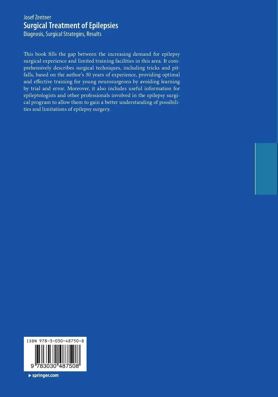Rückseite: 9783030487508 | Surgical Treatment of Epilepsies | Josef Zentner | Taschenbuch | xxi