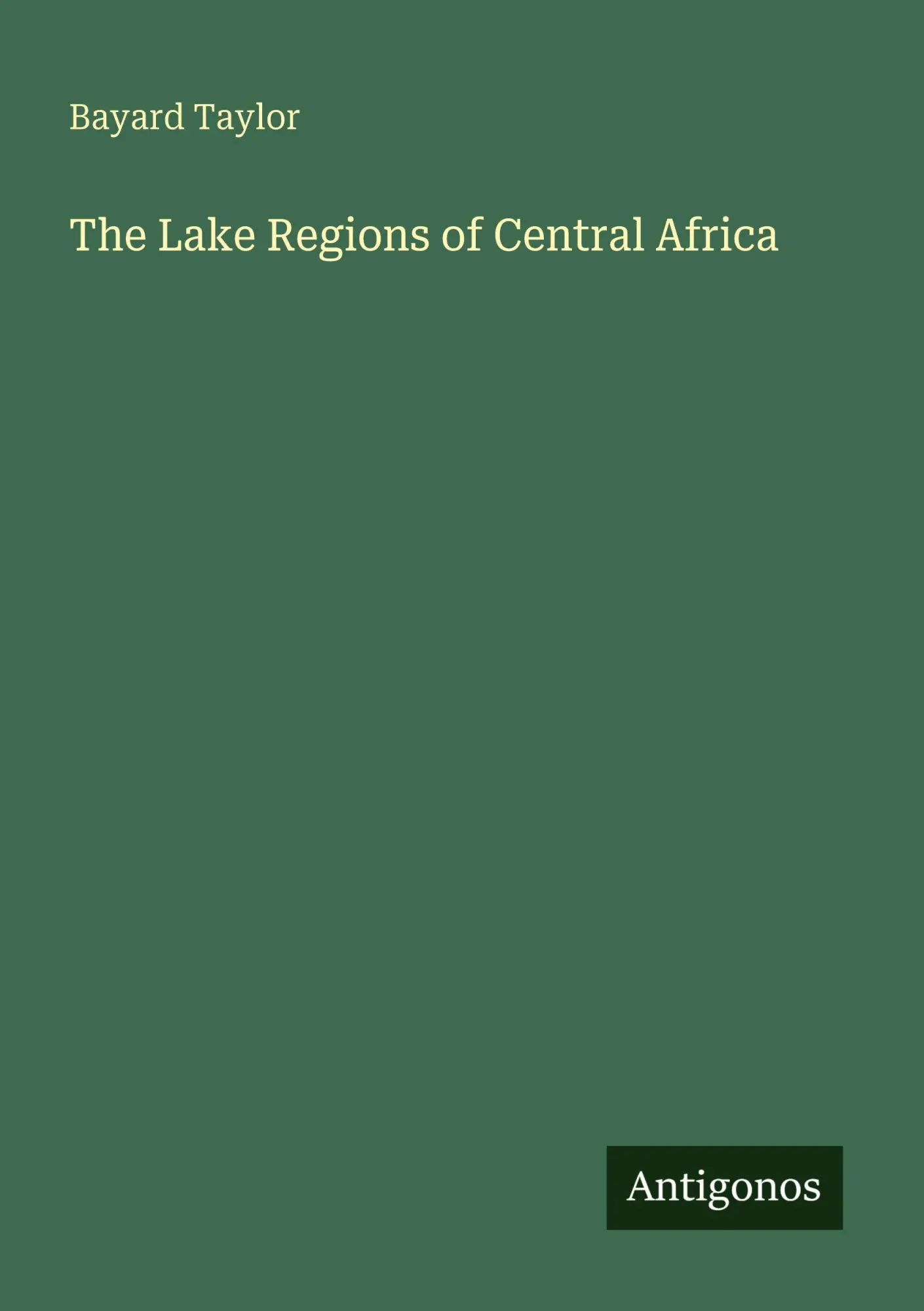 The Lake Regions of Central Africa