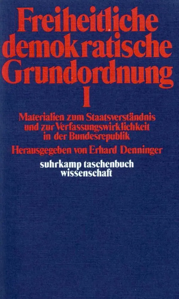 Cover: 9783518277508 | Freiheitliche demokratische Grundordnung, 2 Teile | Taschenbuch