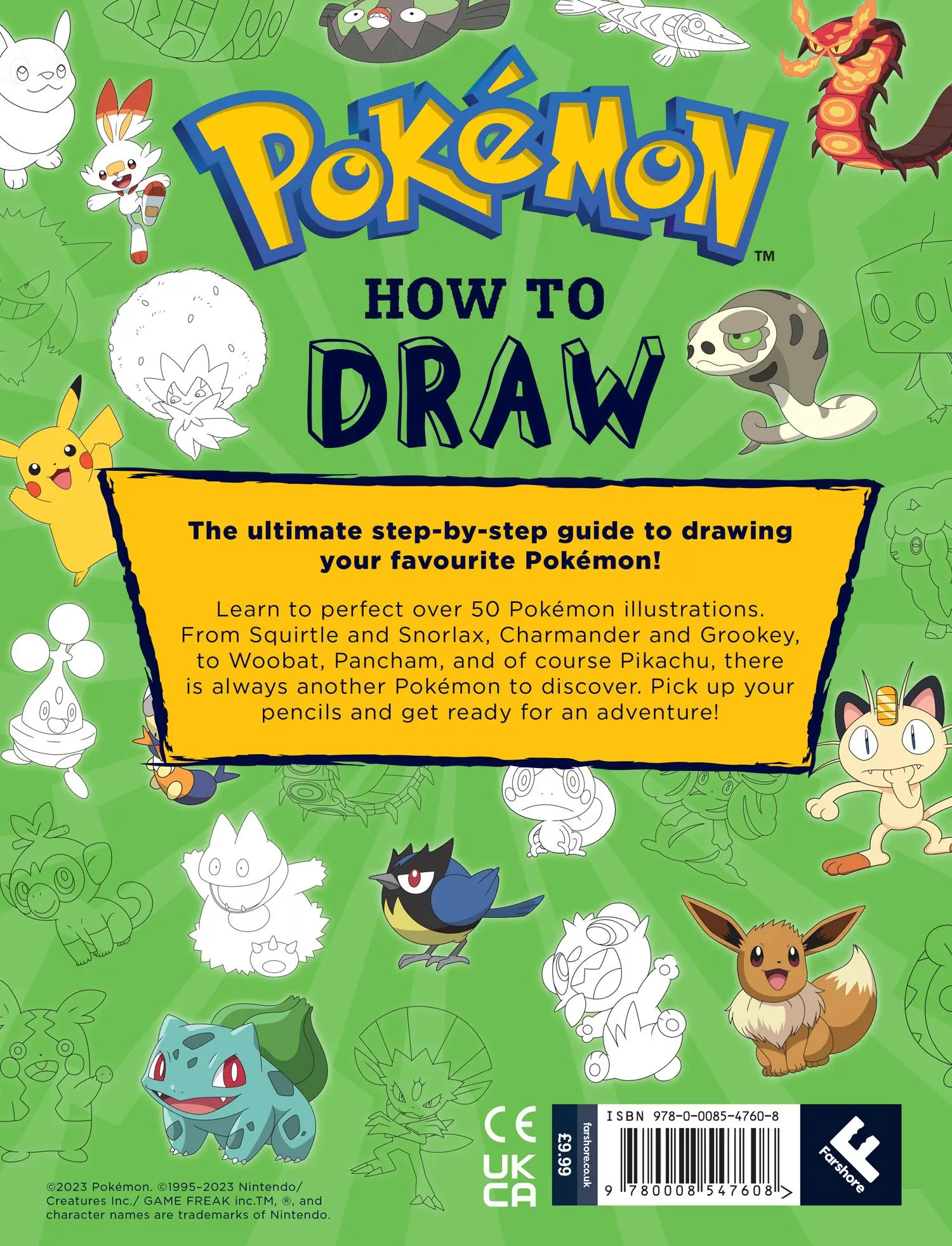 Rückseite: 9780008547608 | POKMON HOW TO DRAW PB | Pokémon | Taschenbuch | Englisch | 2023