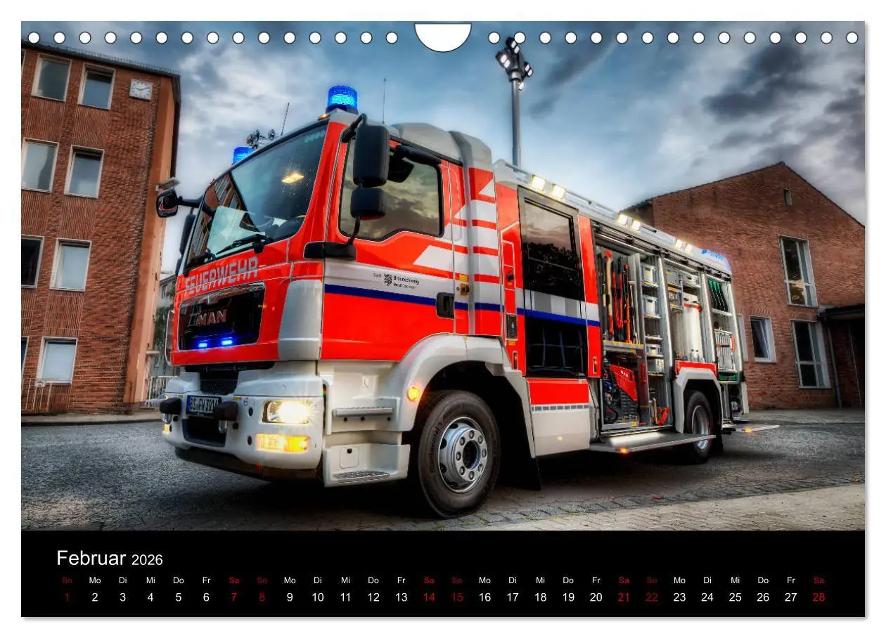 Bild: 9783457887608 | Berufsfeuerwehr Braunschweig (Wandkalender 2026 DIN A4 quer),...