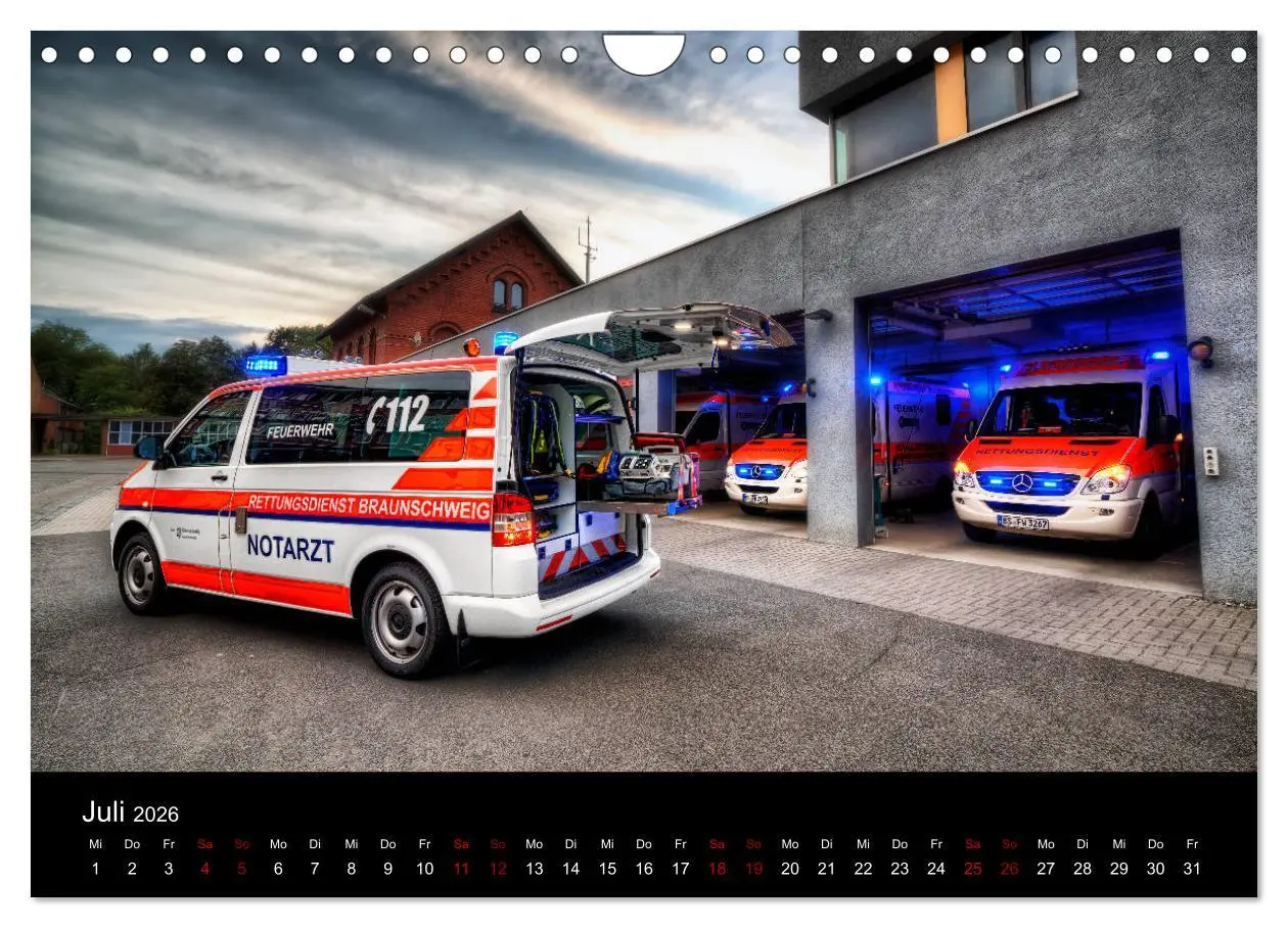Bild: 9783457887608 | Berufsfeuerwehr Braunschweig (Wandkalender 2026 DIN A4 quer),...