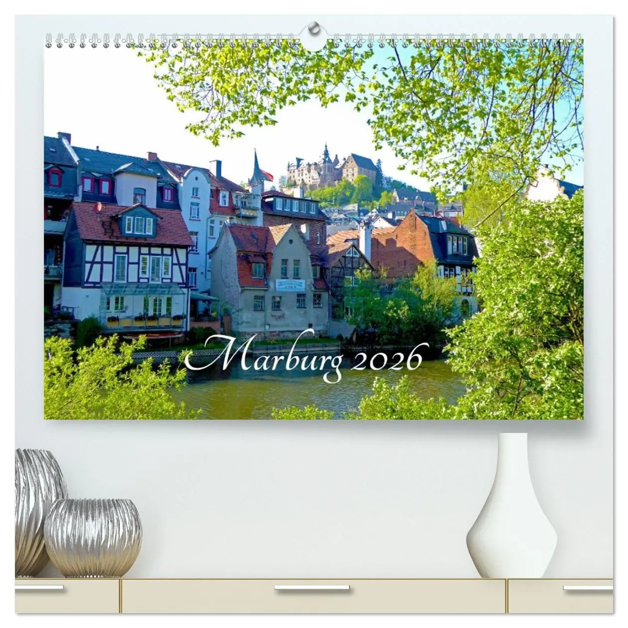 Cover: 9783457957608 | Marburg 2026 (hochwertiger Premium Wandkalender 2026 DIN A2 quer),...