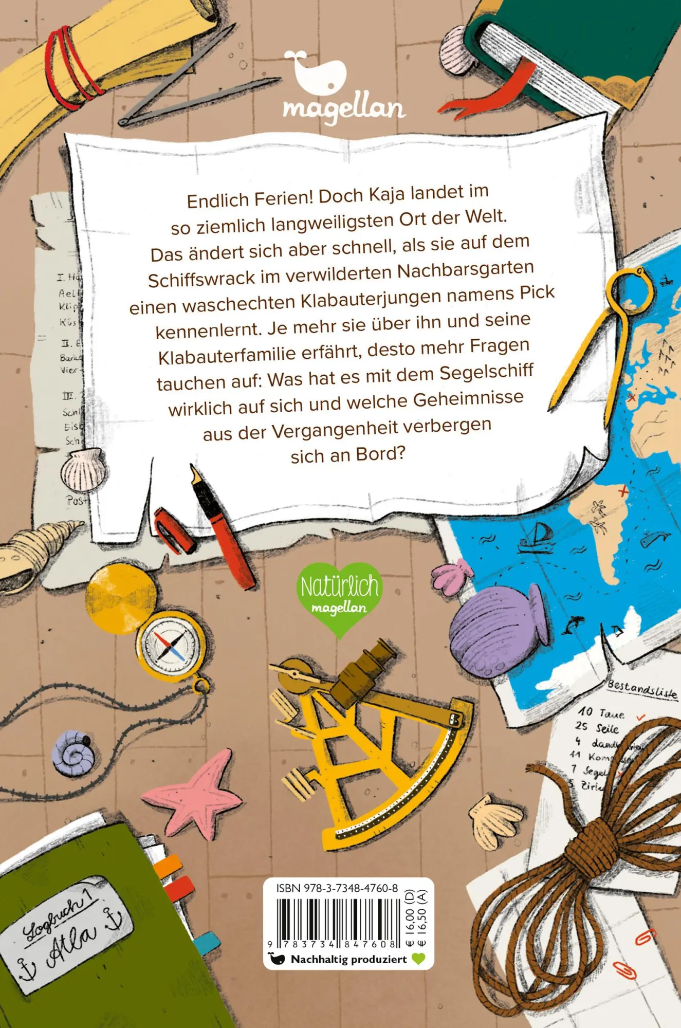 Rückseite: 9783734847608 | Kaja &amp; Käpt'n Pick - Ein Segelschiff voller Geheimnisse | Strathmann