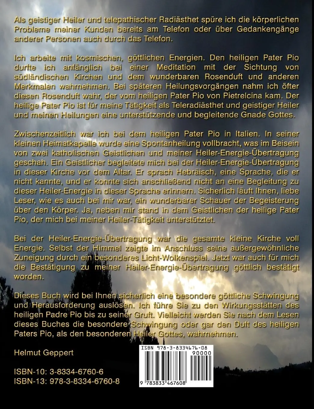 Rückseite: 9783833467608 | Heiler Gottes, heiliger Pater Pio | Helmut Geppert | Taschenbuch