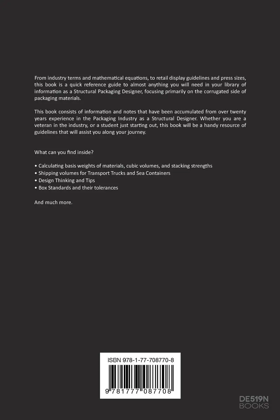 Rückseite: 9781777087708 | Packaging Notes from the DE519N Desk | Brian Johnston | Taschenbuch