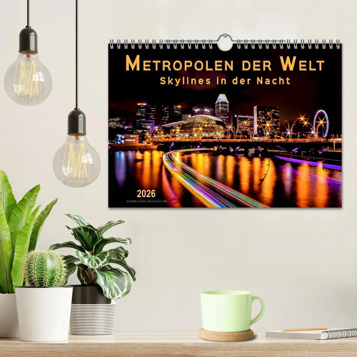 Bild: 9783457947708 | Metropolen der Welt - Skylines in der Nacht (Wandkalender 2026 DIN...