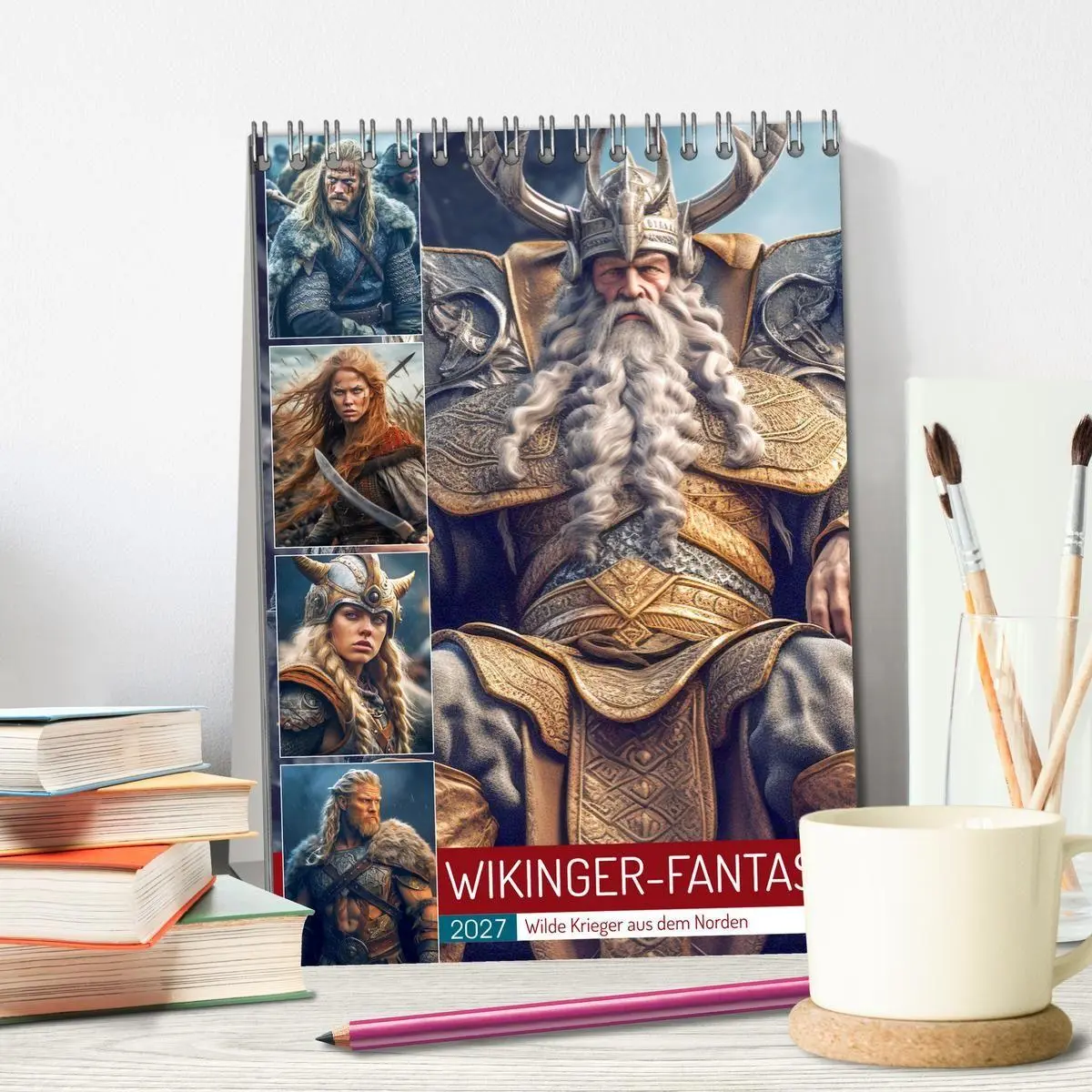 Bild: 9783569297708 | Wikinger-Fantasy. Wilde Krieger aus dem Norden (Tischkalender 2027...