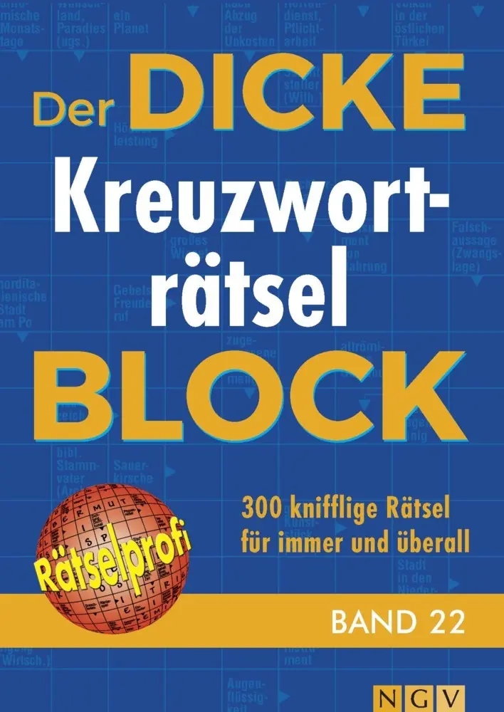 Cover: 9783625177708 | Der dicke Kreuzworträtsel-Block Band 22. Bd.22 | Taschenbuch | 336 S.