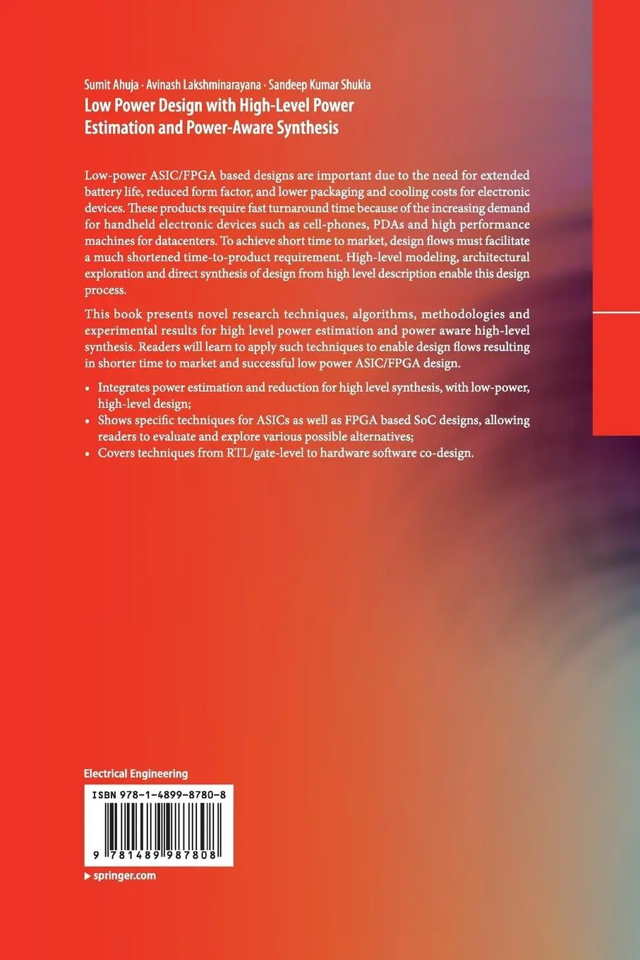 Rückseite: 9781489987808 | Low Power Design with High-Level Power Estimation and Power-Aware...