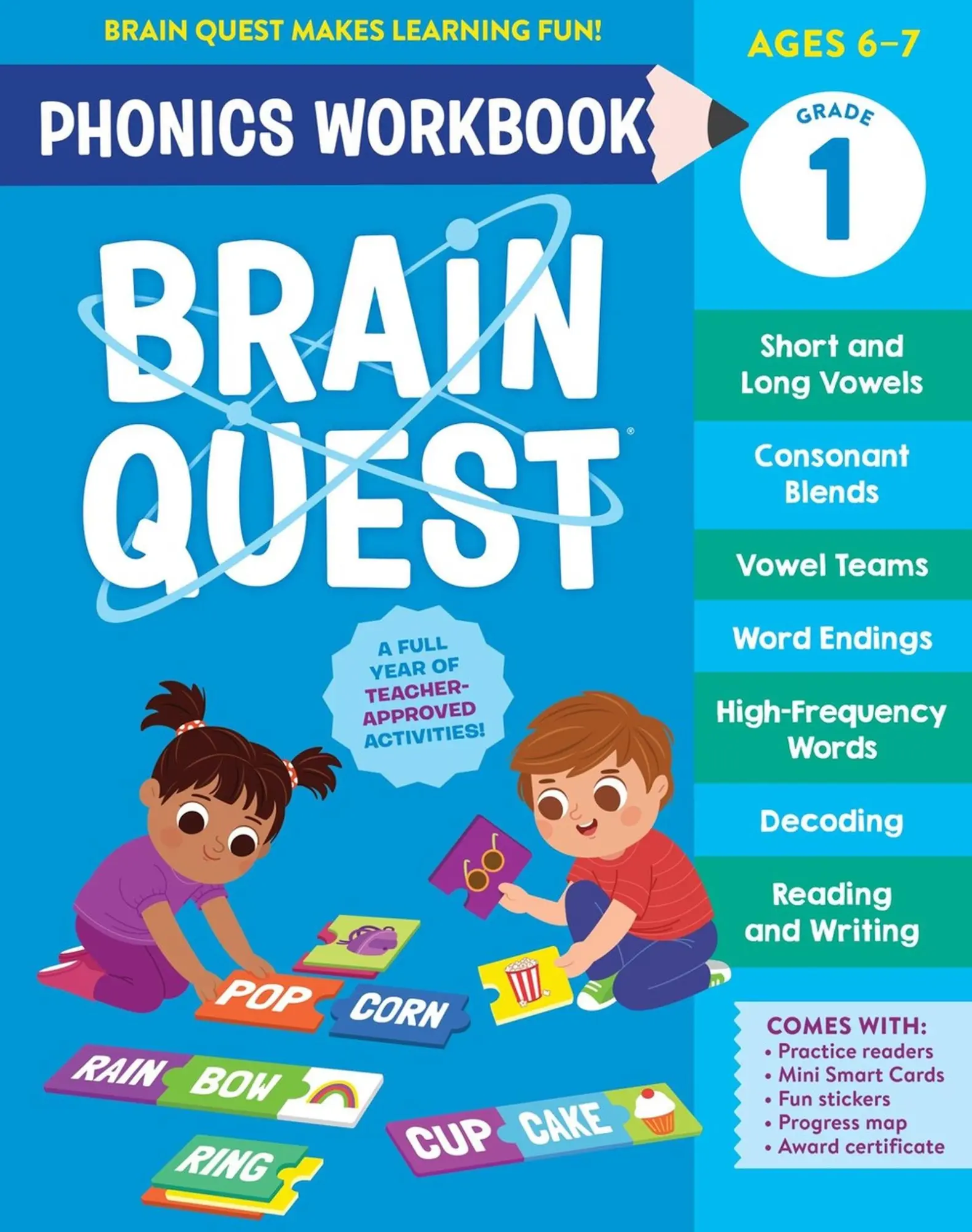 Cover: 9781523527908 | Brain Quest Phonics Workbook: Grade 1 | Workman Publishing | Buch