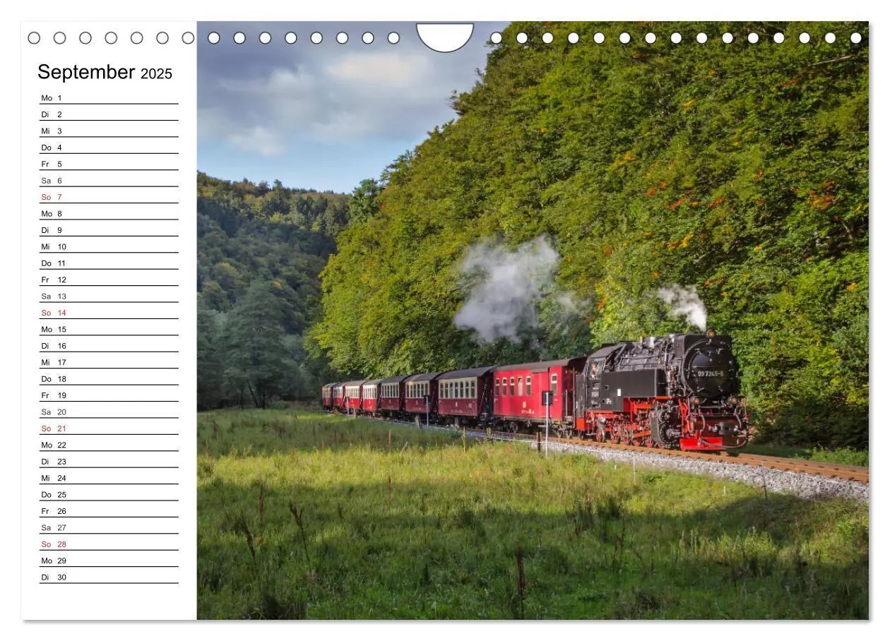 Bild: 9783435217908 | Schmalspurbahnen im Harz (Wandkalender 2025 DIN A4 quer), CALVENDO...