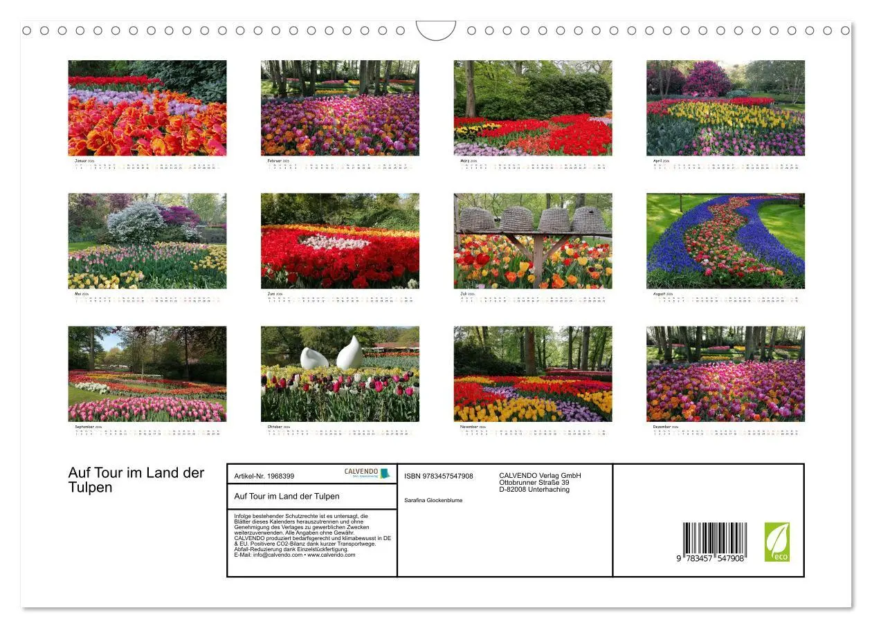 Bild: 9783457547908 | Auf Tour im Land der Tulpen (Wandkalender 2026 DIN A3 quer),...